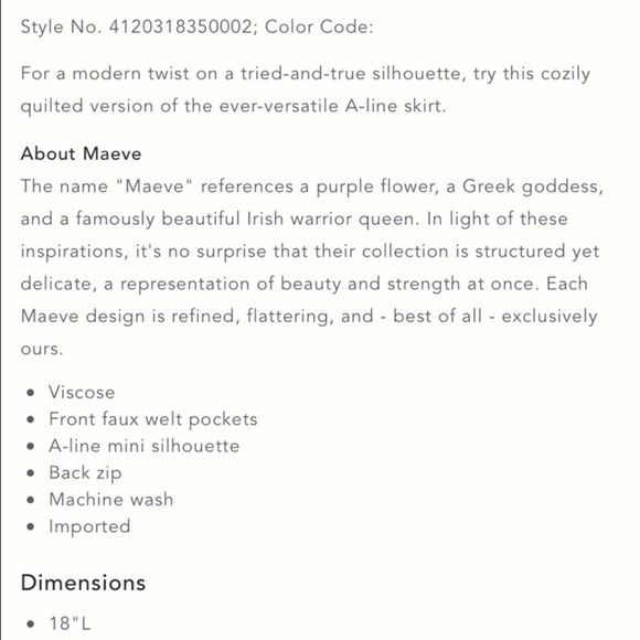 Maeve X Anthropologie Beatrice Burgundy Floral Quilted Mini Skirt, Sz. 10 - Picture 4 of 15